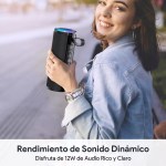 Parlante Inalámbrico portátil 1hora BOC060 color negro - Image 2