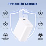 Cargador Tipo C 30w Carga Rápida 1Hora GAR165 color blanco - Image 4