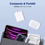 Cargador Tipo C 30w Carga Rápida 1Hora GAR165 color blanco - Image 5