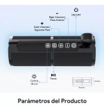 Parlante Inalámbrico portátil 1hora BOC060 color negro - Image 6