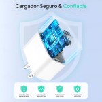Cargador para iPhone 20w Carga Rápida 1Hora GAR154 color blanco - Image 6