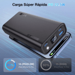 Batería Portátil 20000mAh 1hora GAR158 Carga Rápida color negro - Image 8