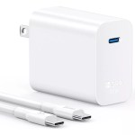 Cargador Tipo C 30w Carga Rápida 1Hora GAR165 color blanco