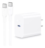Cargador Tipo C 20w Carga Rápida 1Hora GAR153 color blanco